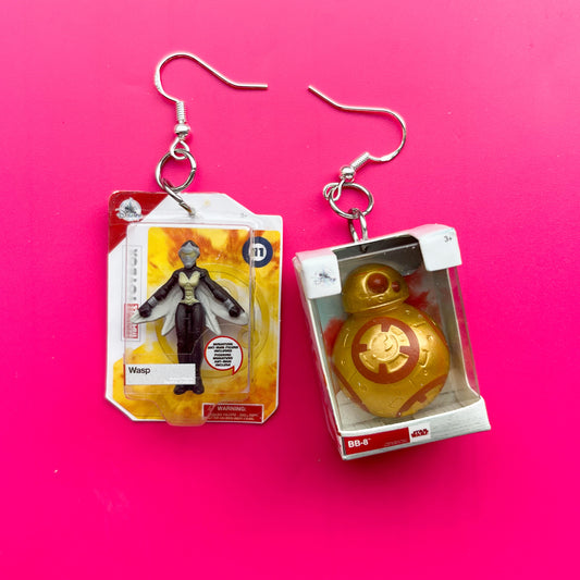 Pendientes Avispa y BB-8