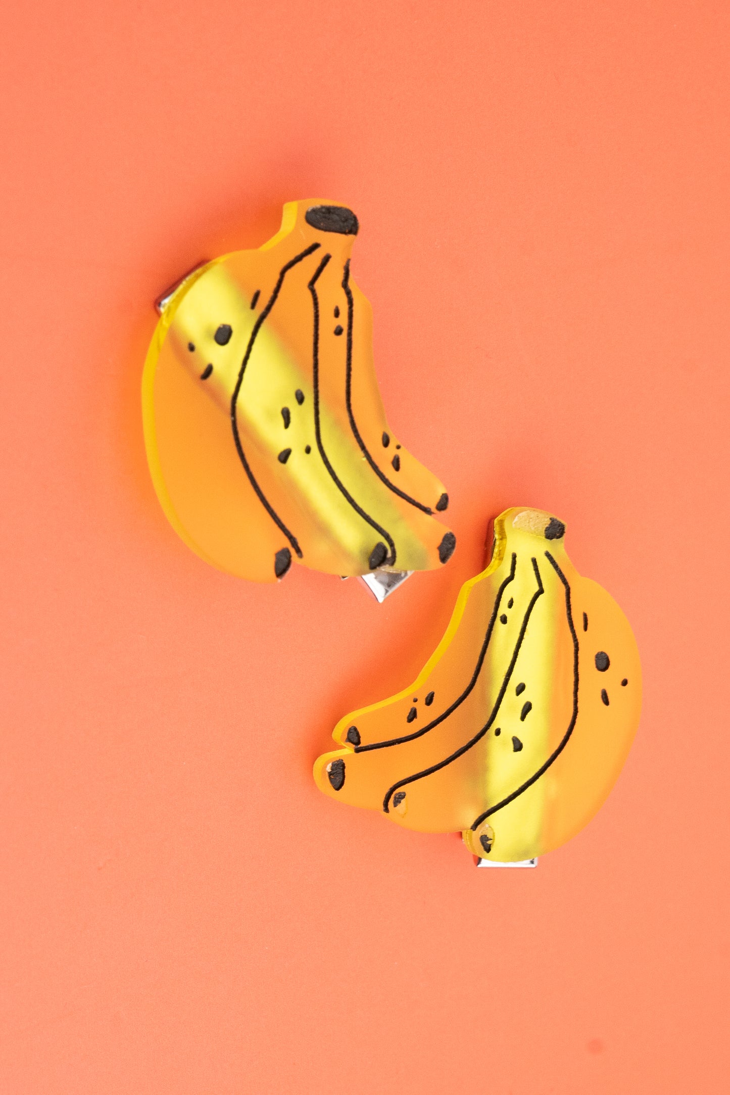 Banana Hair Clips - Set of 2