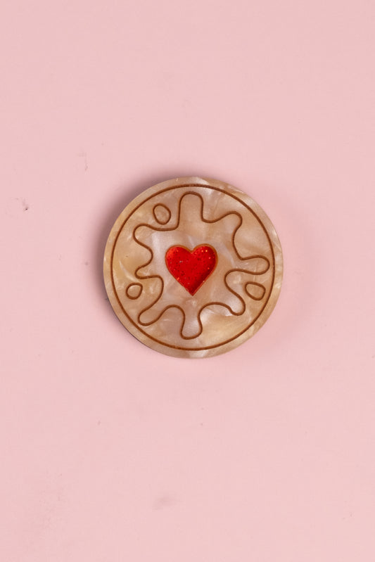 Jammy Heart Hair Clip