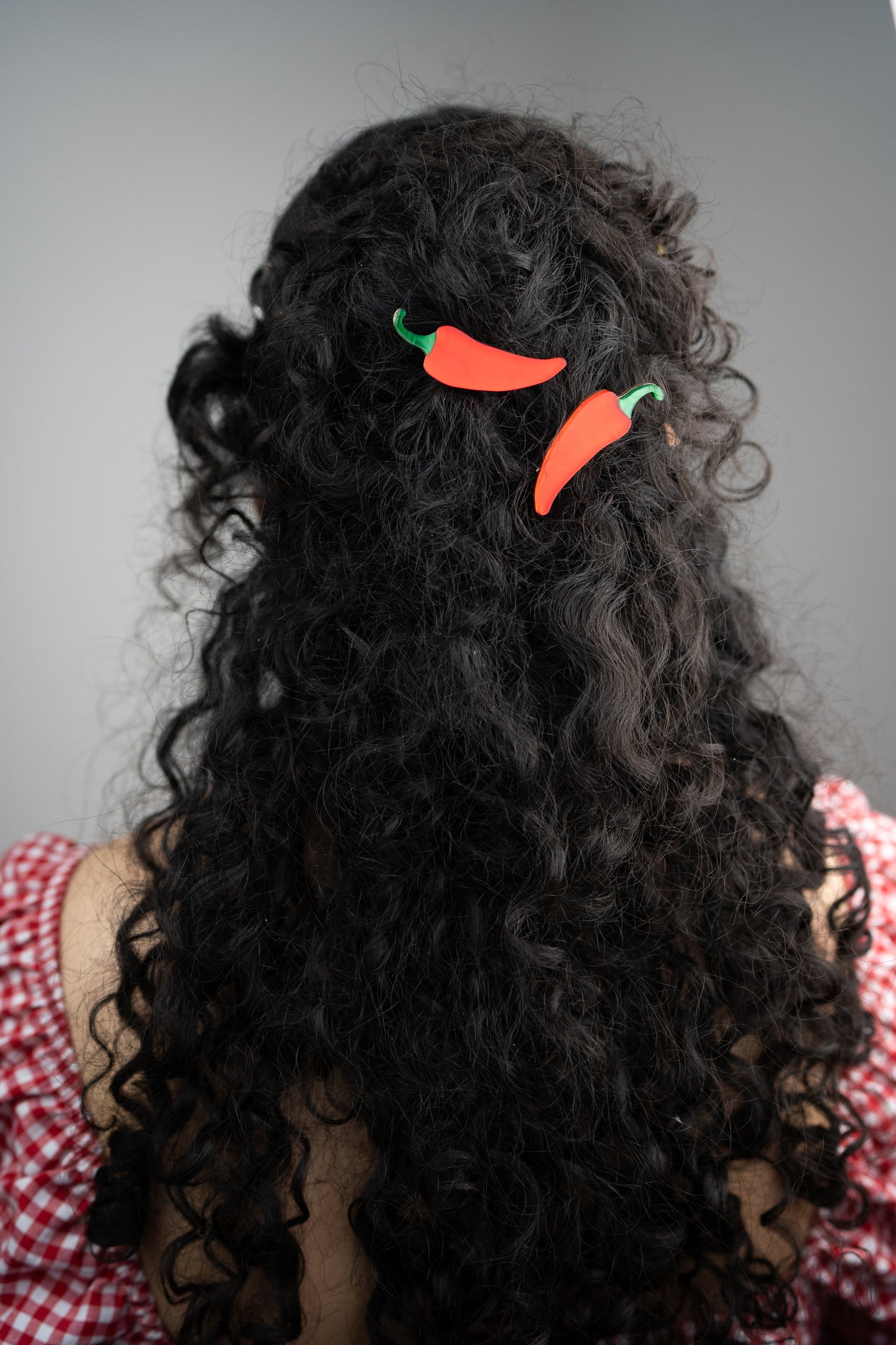 Chilli Hair Clips - Set of 2