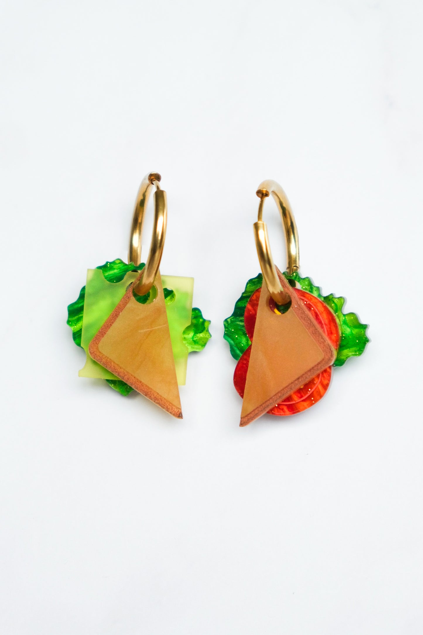 Sandwich Hoop Earrings