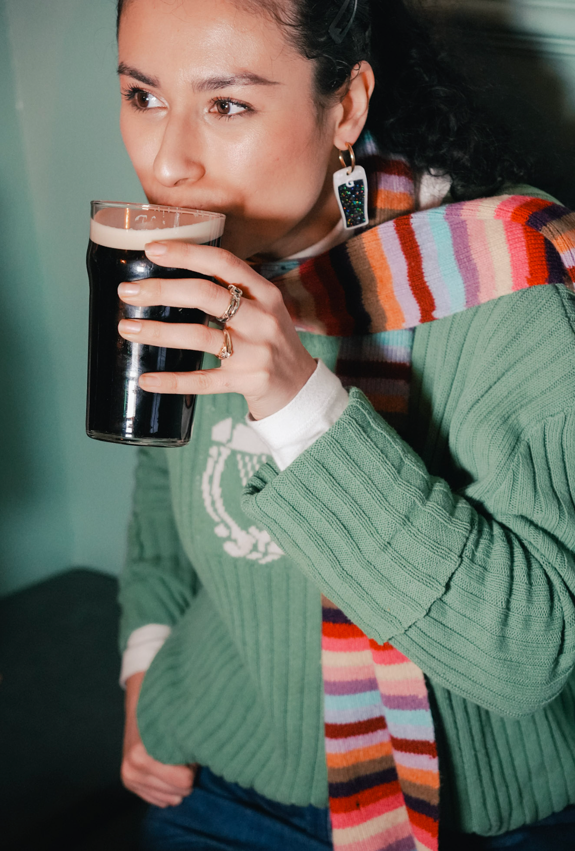 Split the G Hoop Earrings