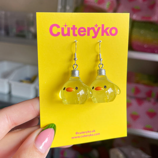 Duck Light Bulb Earrings
