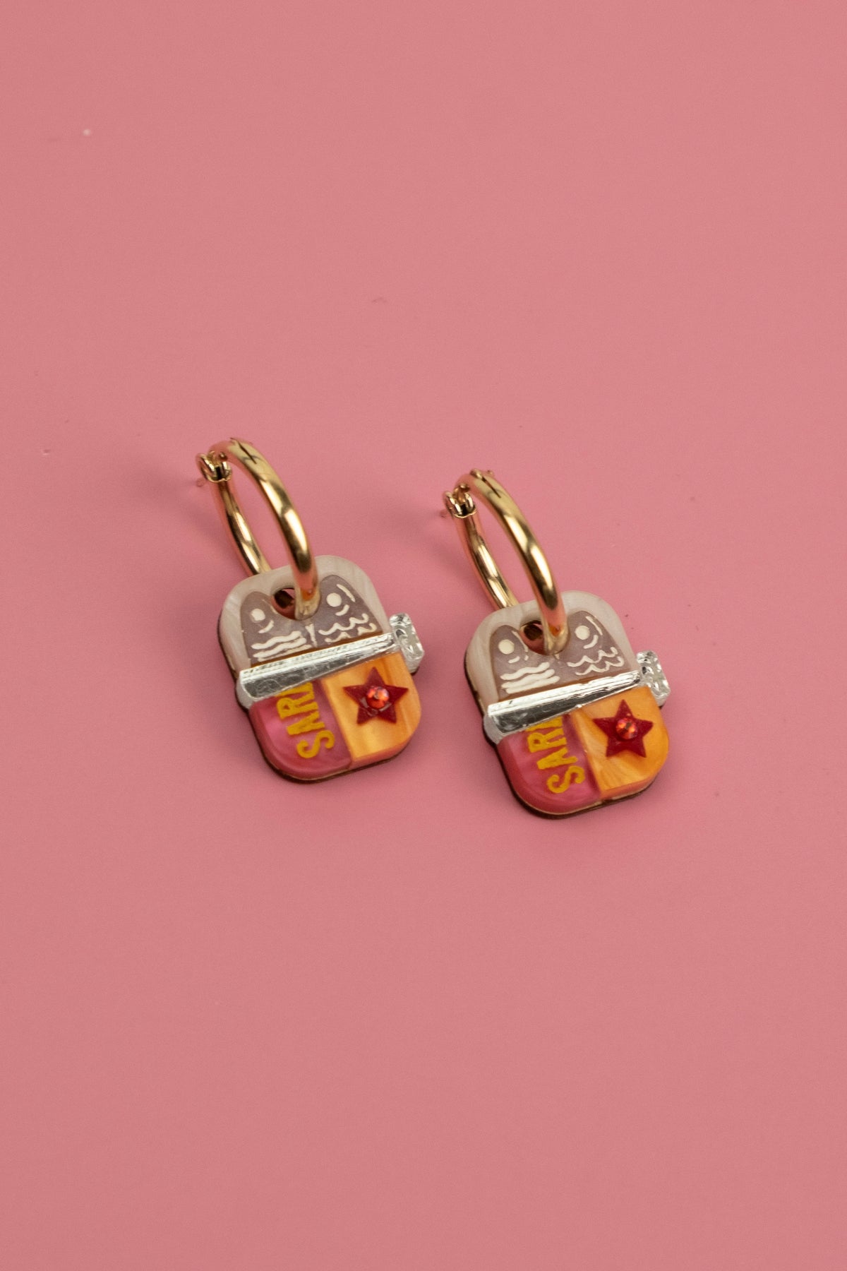 Sardines Tin Hoop Earrings