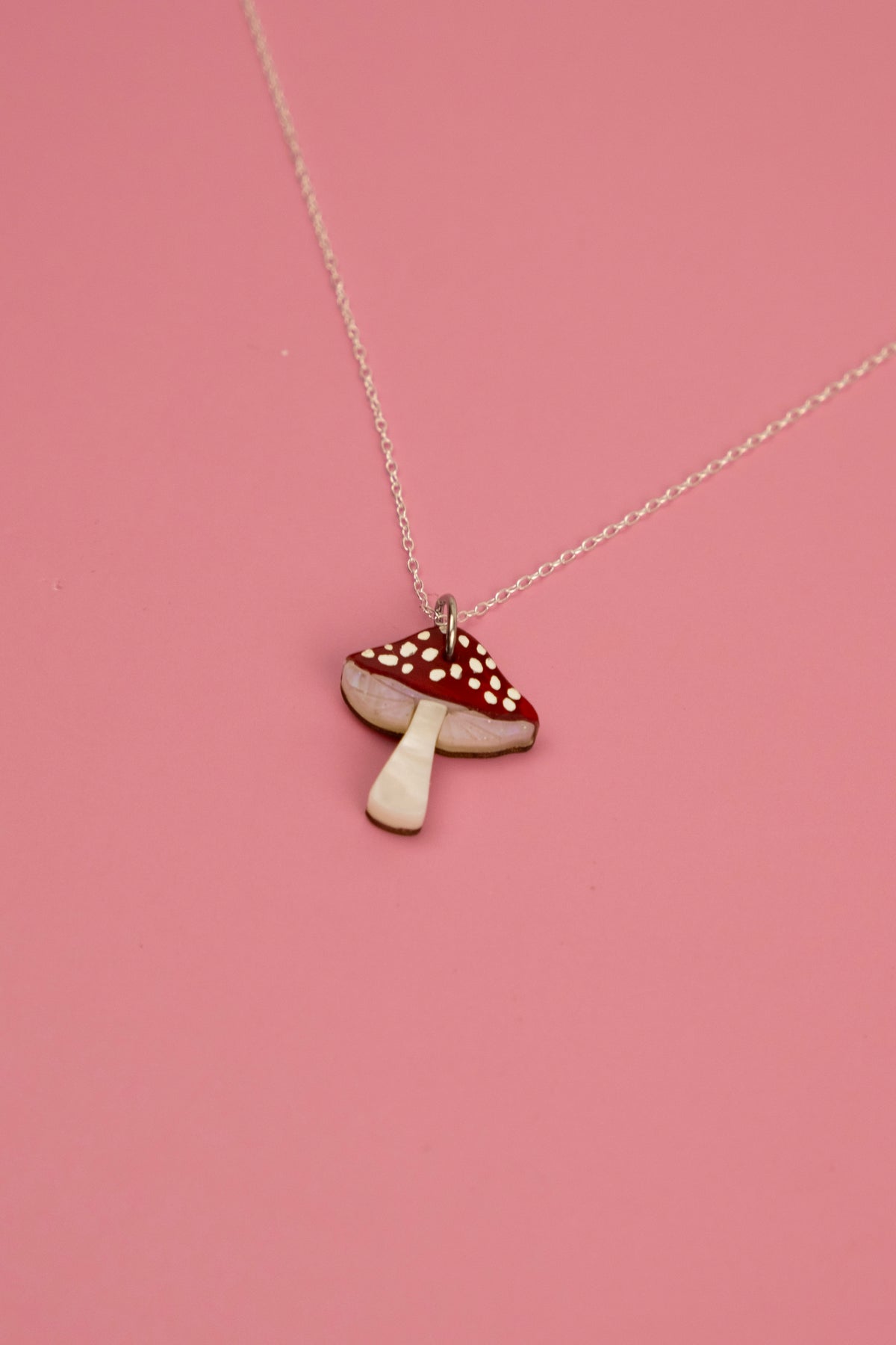Red Mushroom Necklace