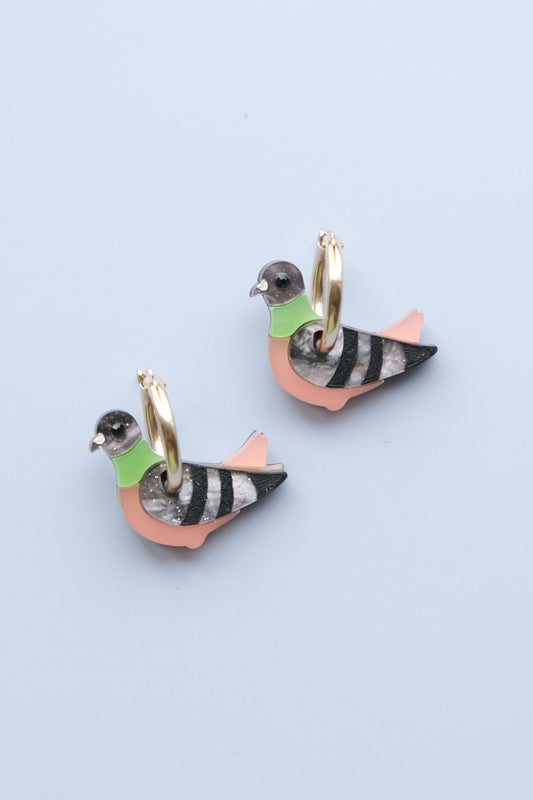 Pigeon Hoop Earrings