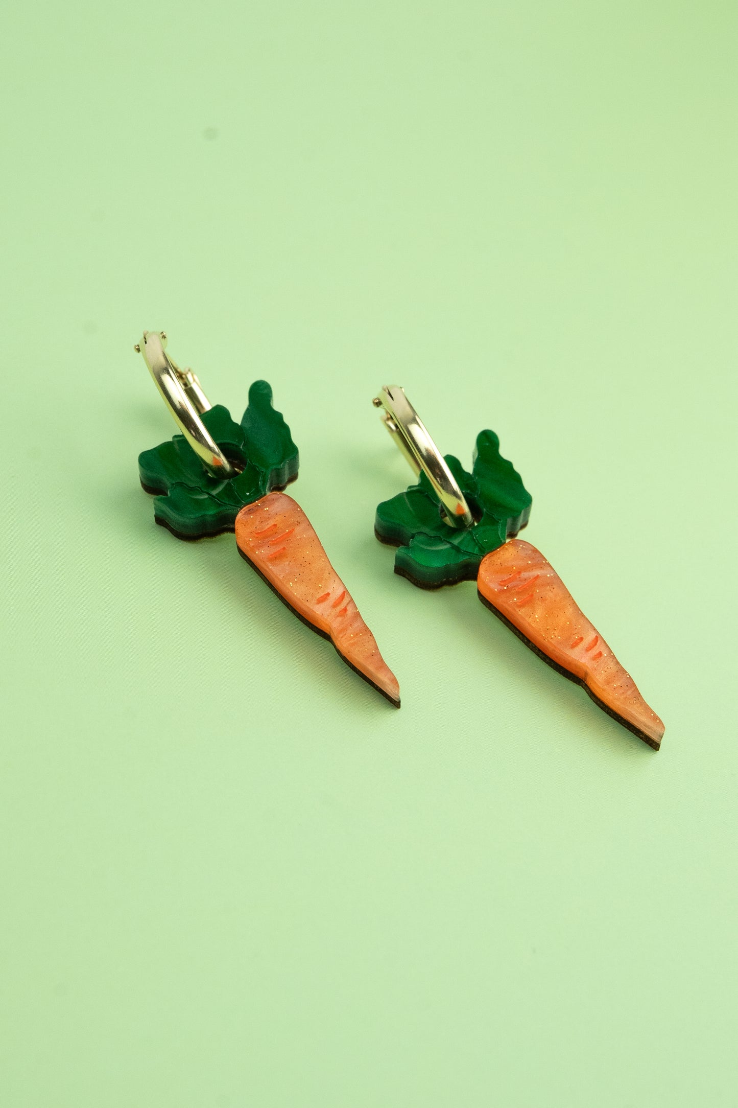 Carrot Hoop Earrings