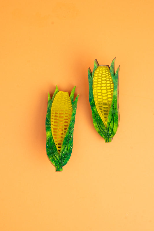 Corn Hair Clips - Set of 2