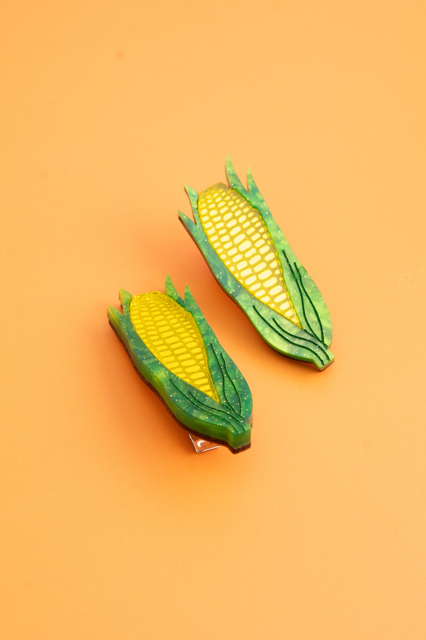 Corn Hair Clips - Set of 2