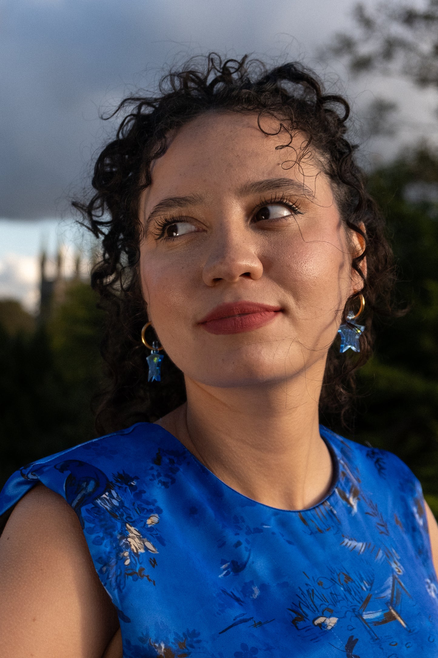 Star Sign Hoop Earrings