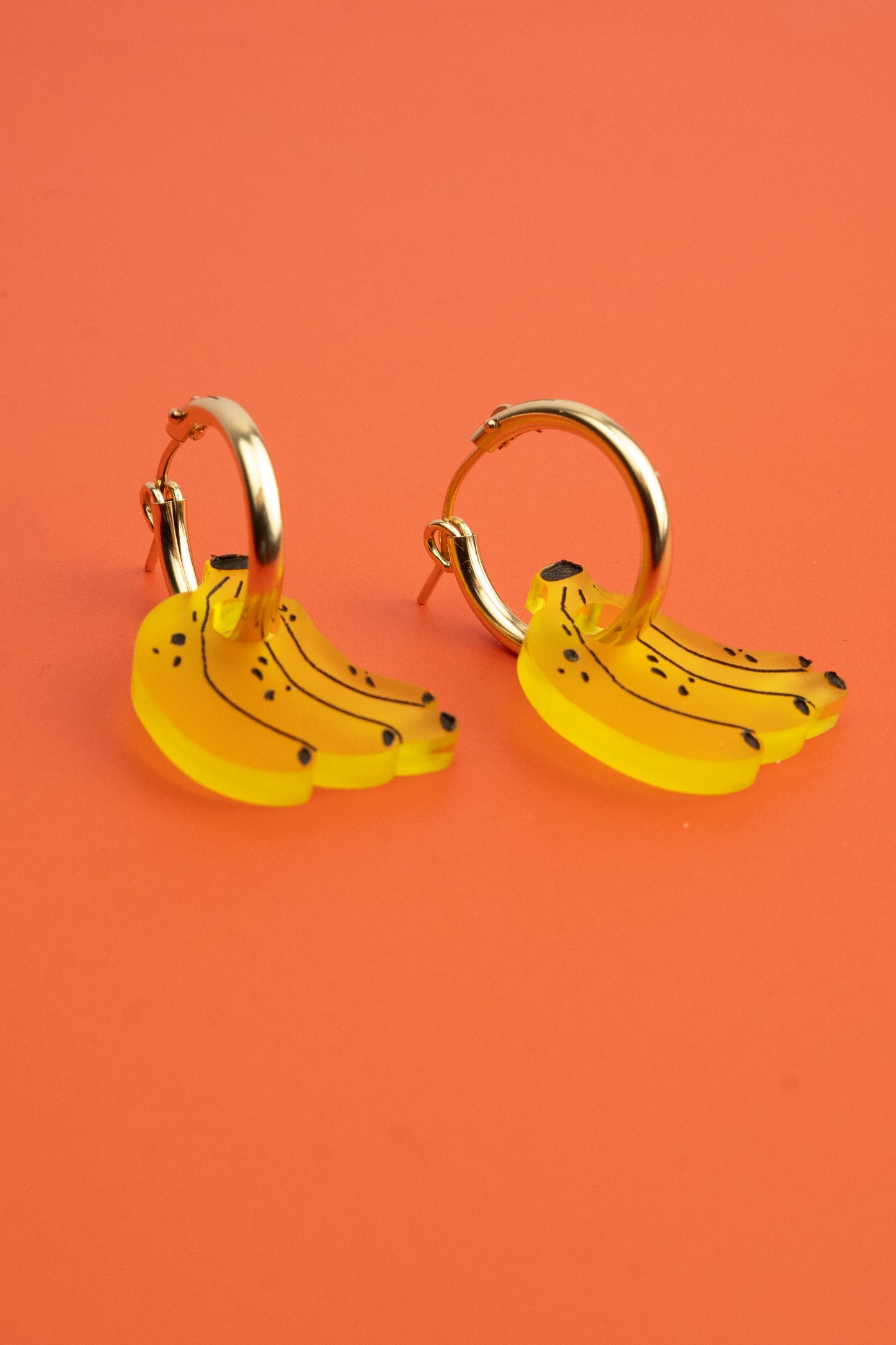 Banana Hoop Earrings