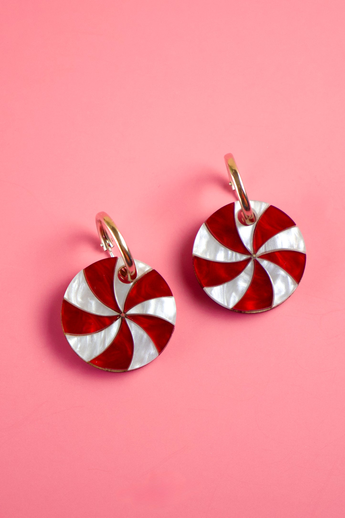 Candy Swirl Hoop Earrings