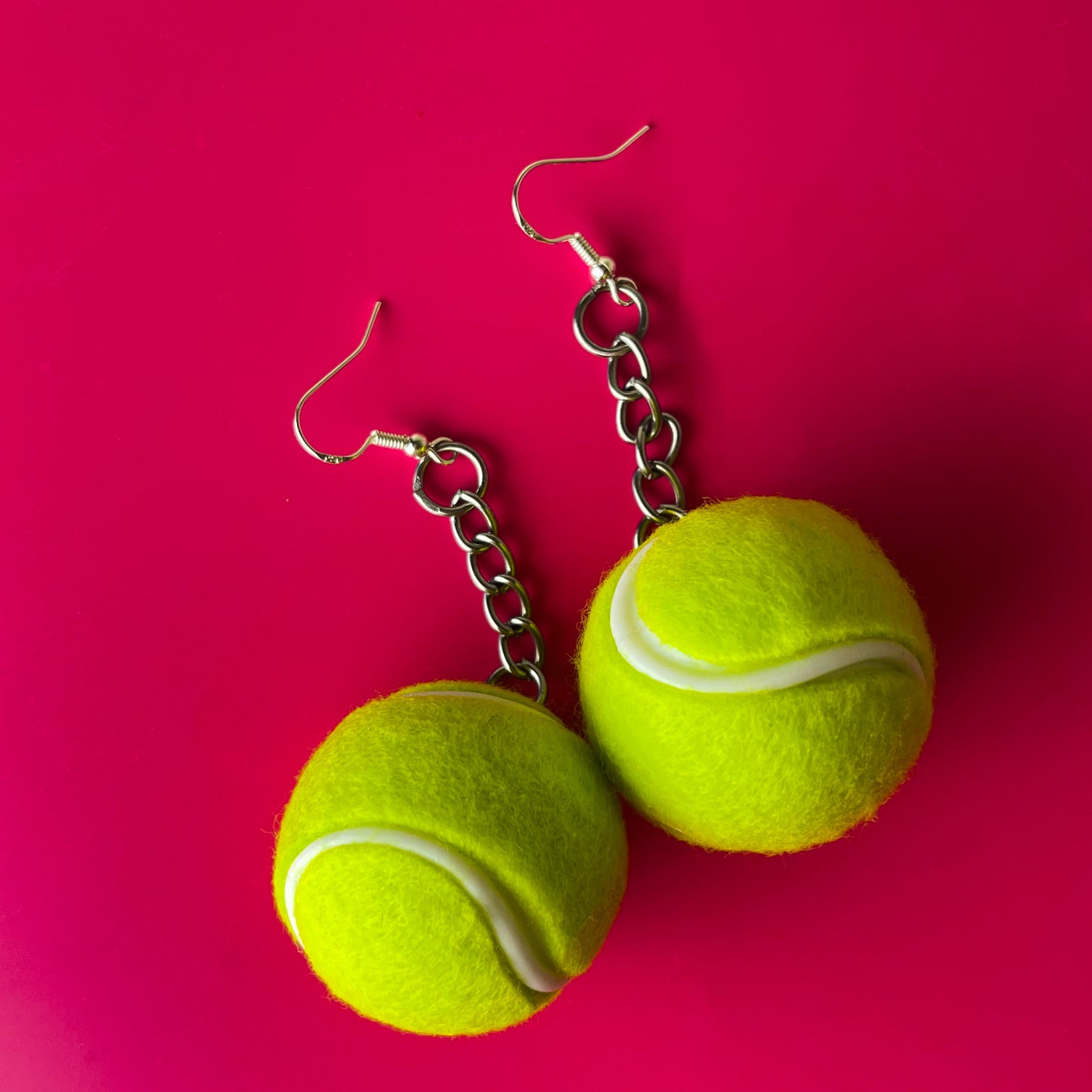 Pendientes de pelota de tenis