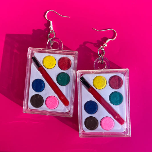 Watercolour Paint Earrings