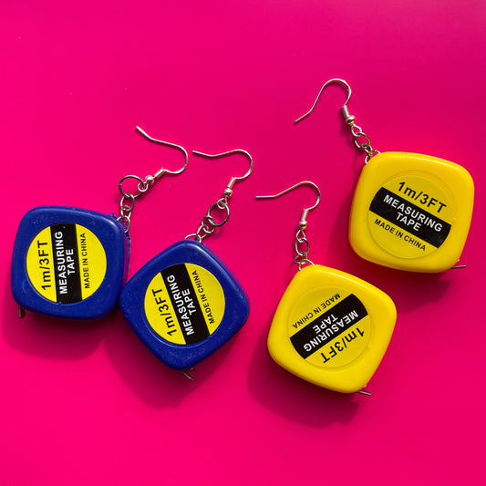 Measuring Tape Earrings