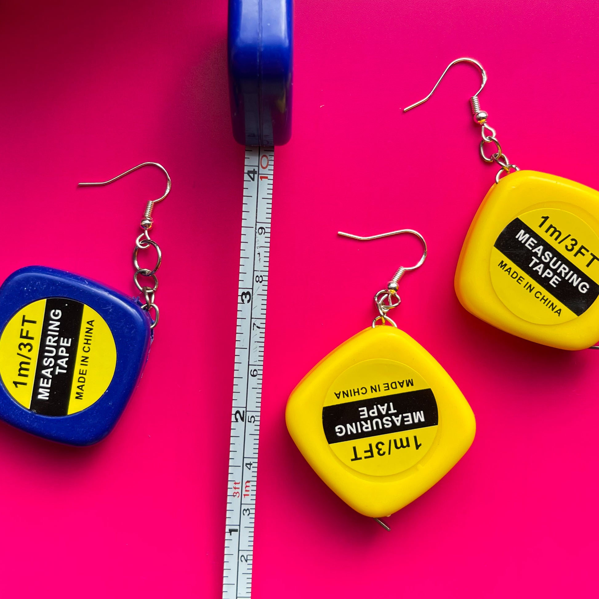 Measuring Tape Earrings - Cuteryko