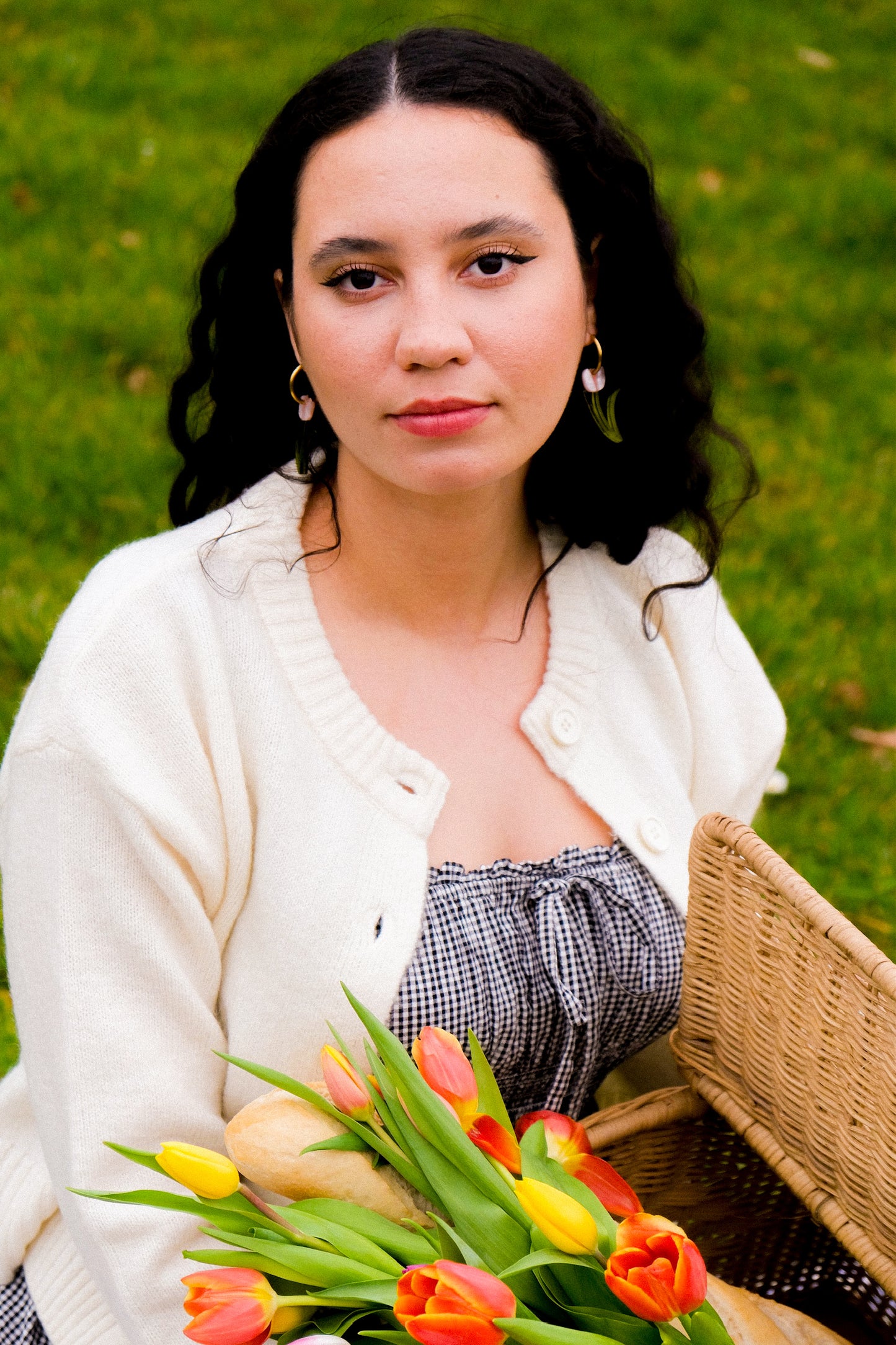 Tulip Hoop Earrings