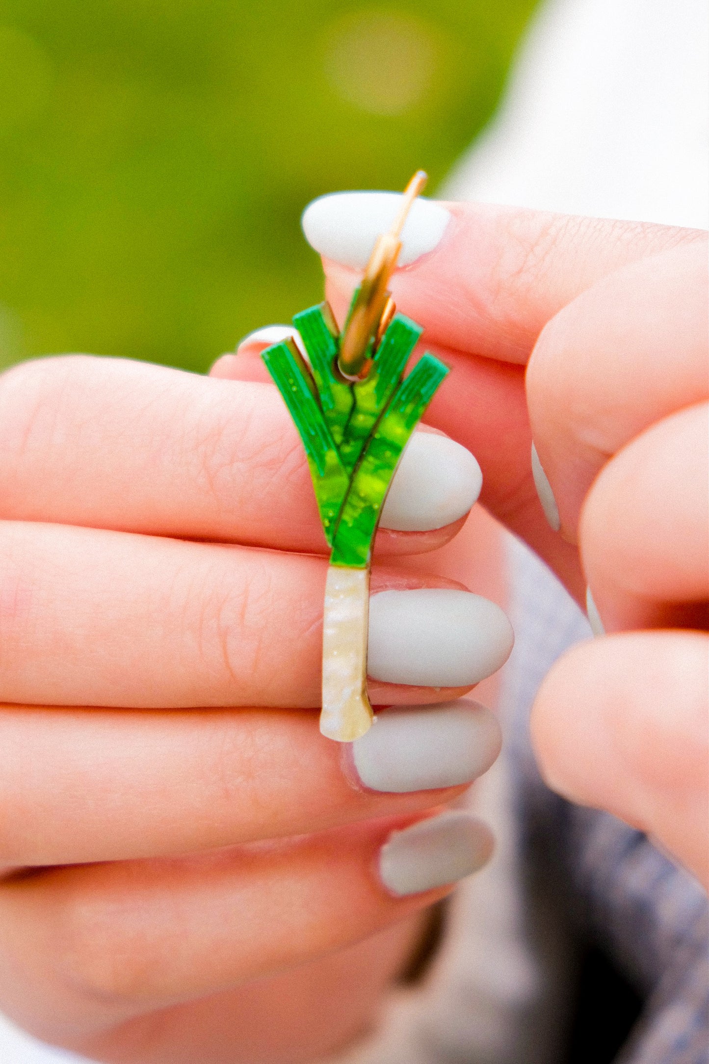 Leek Hoop Earrings