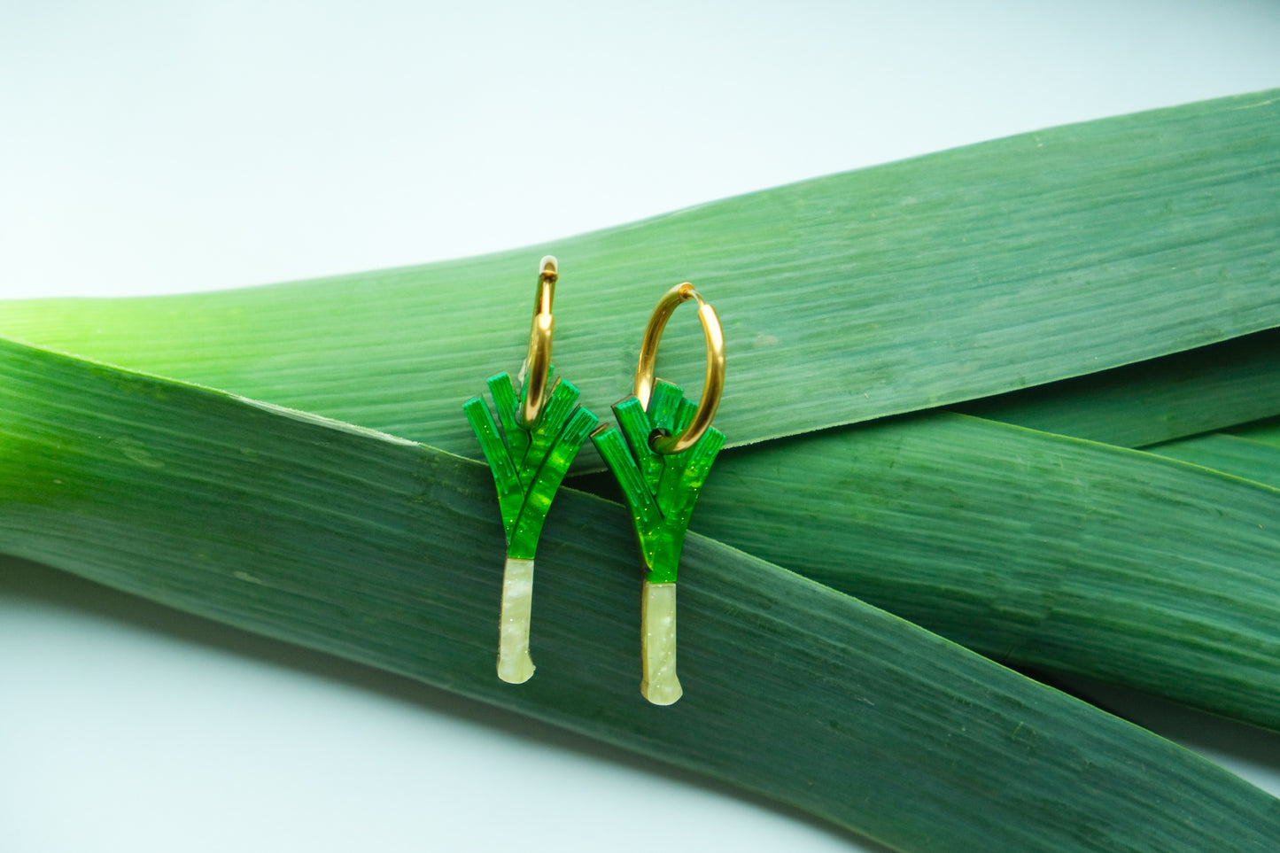 Leek Hoop Earrings