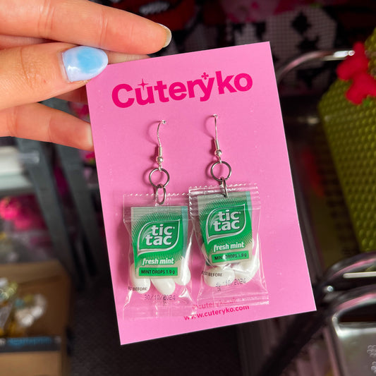 Mini Tic Tac Packet Earrings