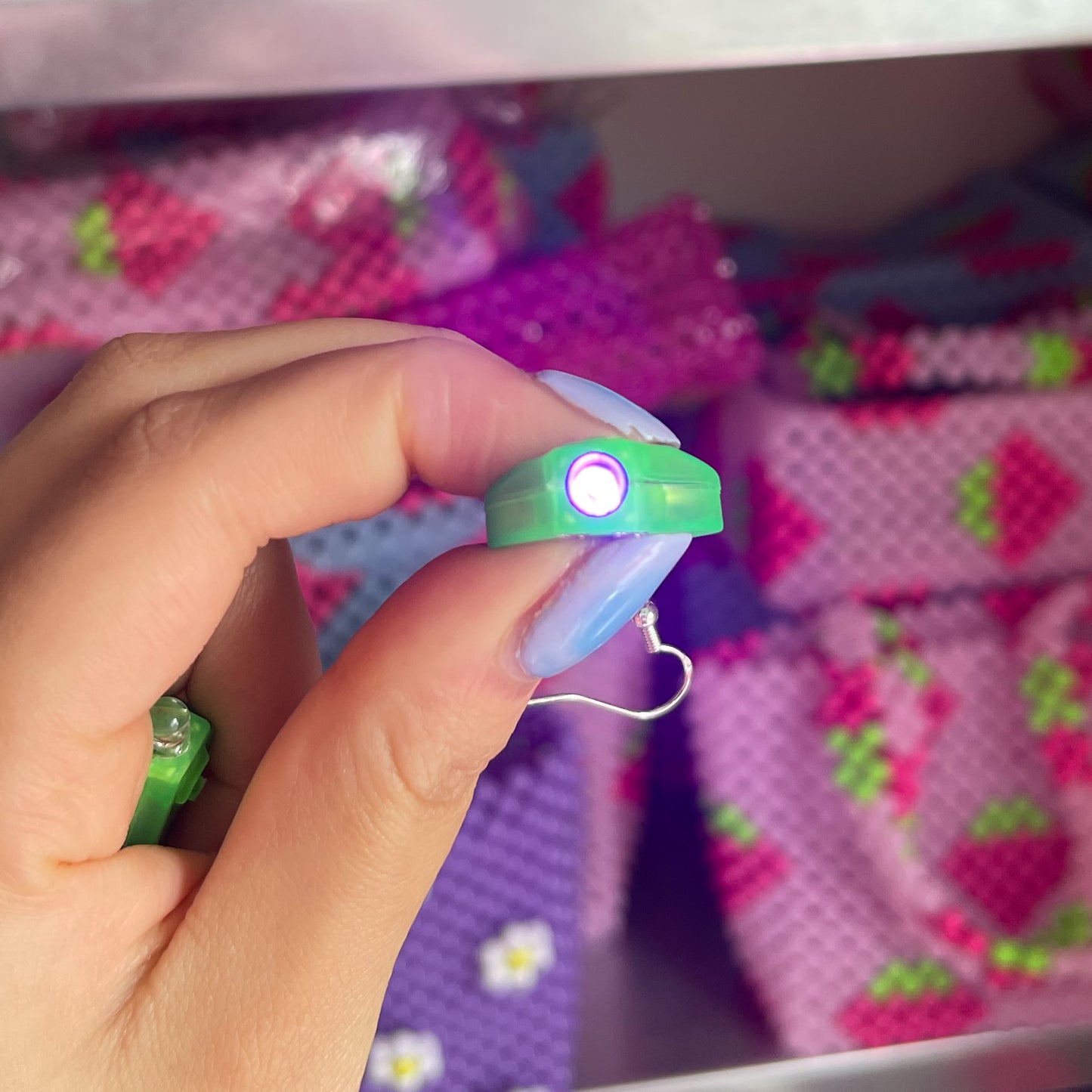 Mini Green Torch Earrings - Cuteryko