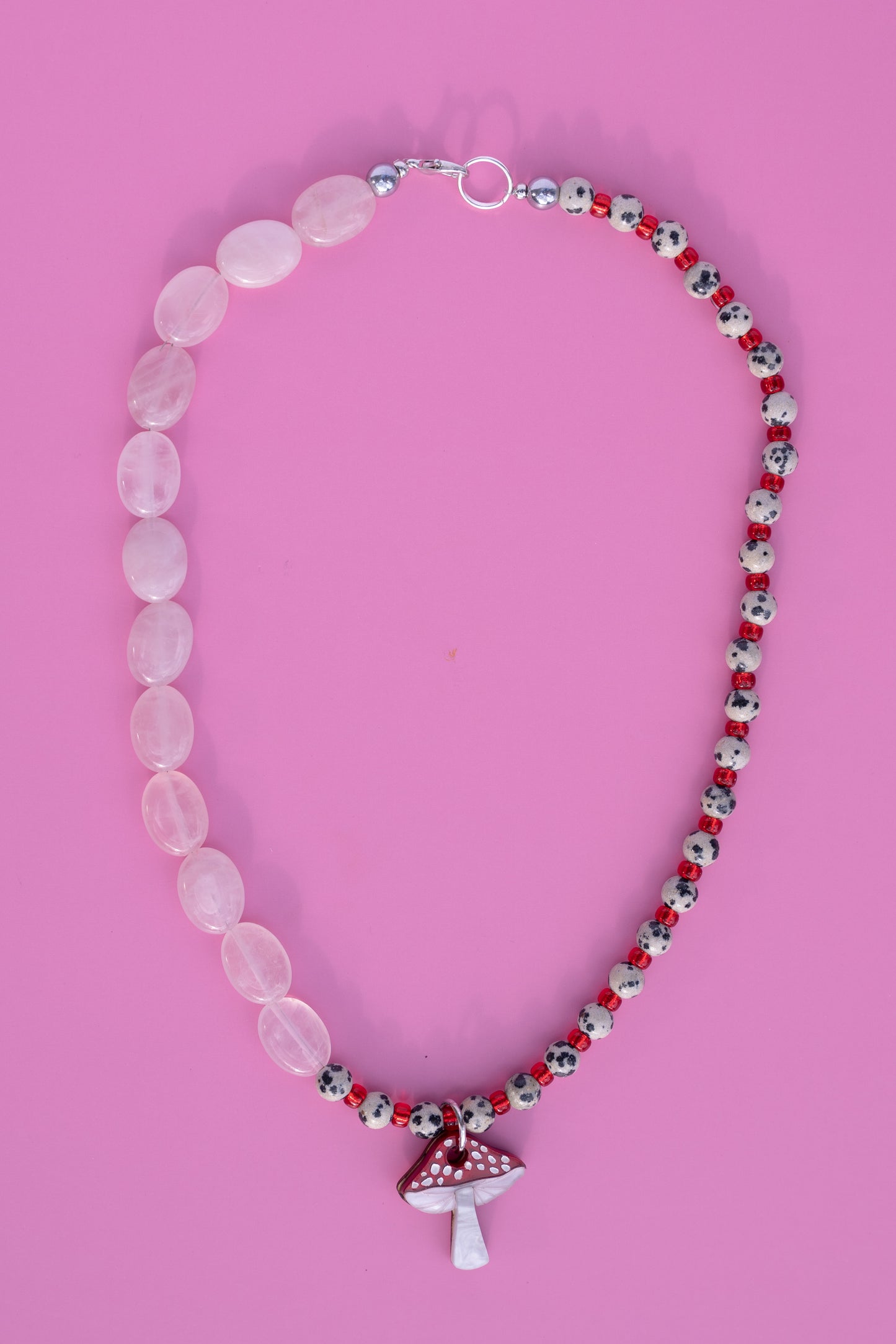 Mushroom Forest Beaded Necklace