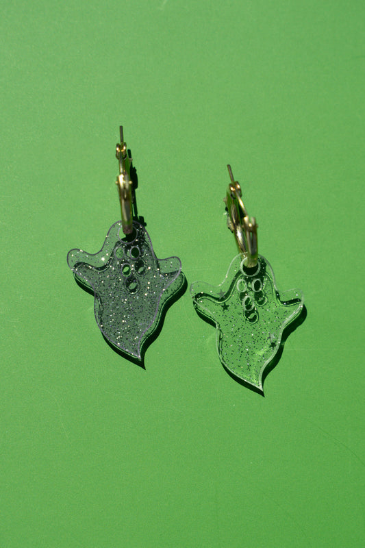 Ghost Hoop Earrings