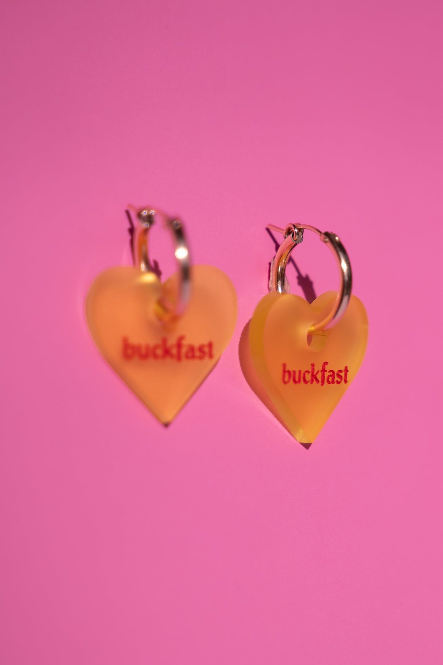 Buckfast Heart Hoop Earrings