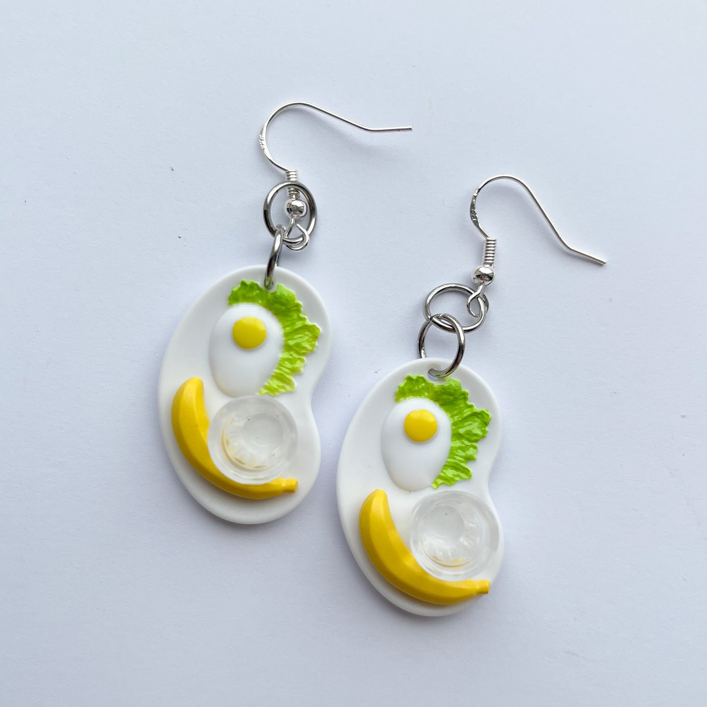 Cafeteria Dinner Plate Earrings