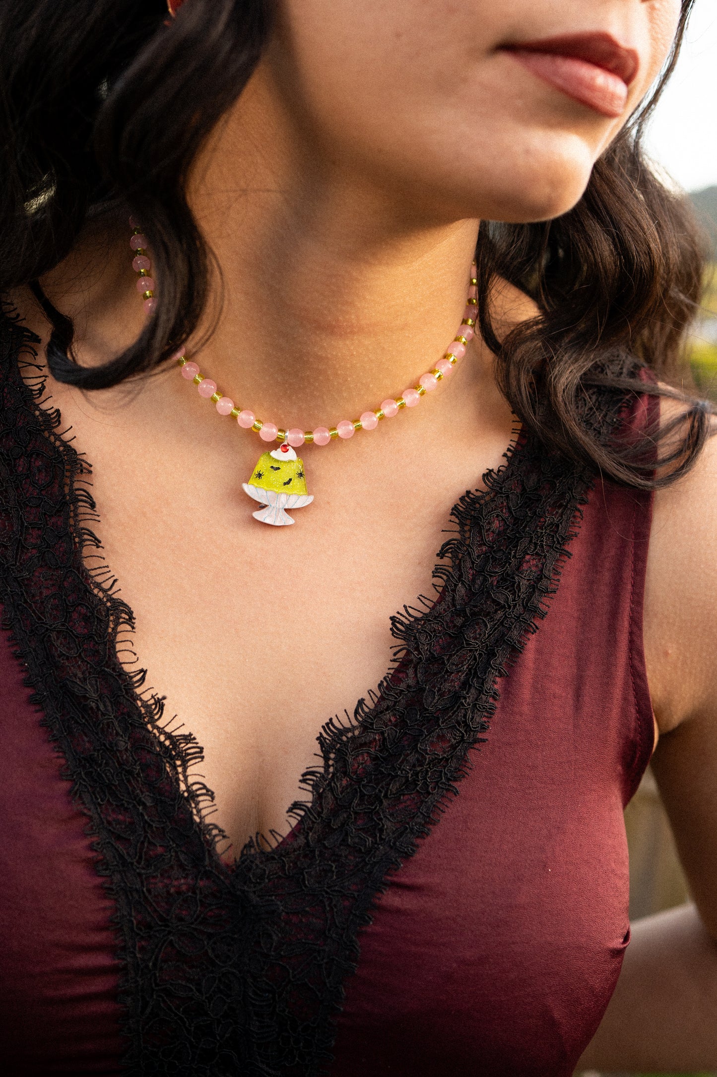 Ghastly Jelly Beaded Necklace