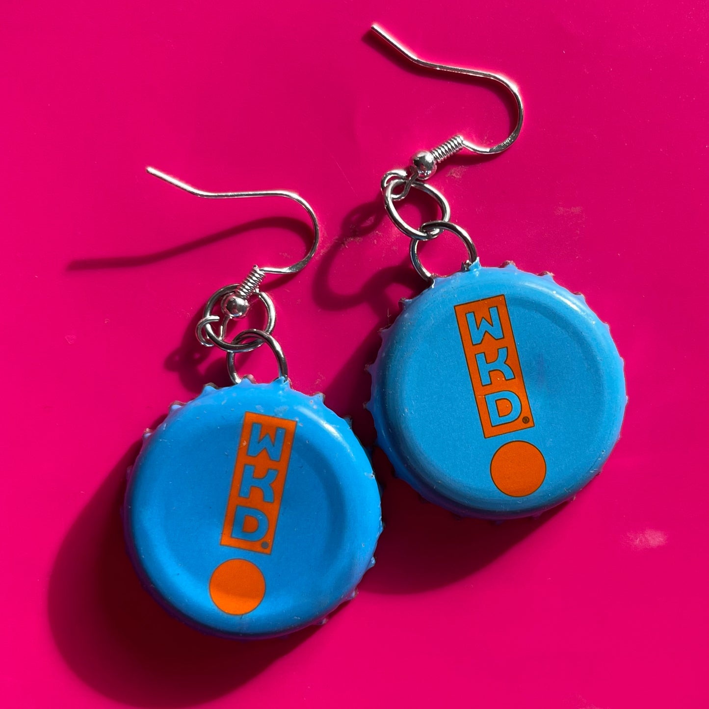 WKD Bottle Cap Earrings