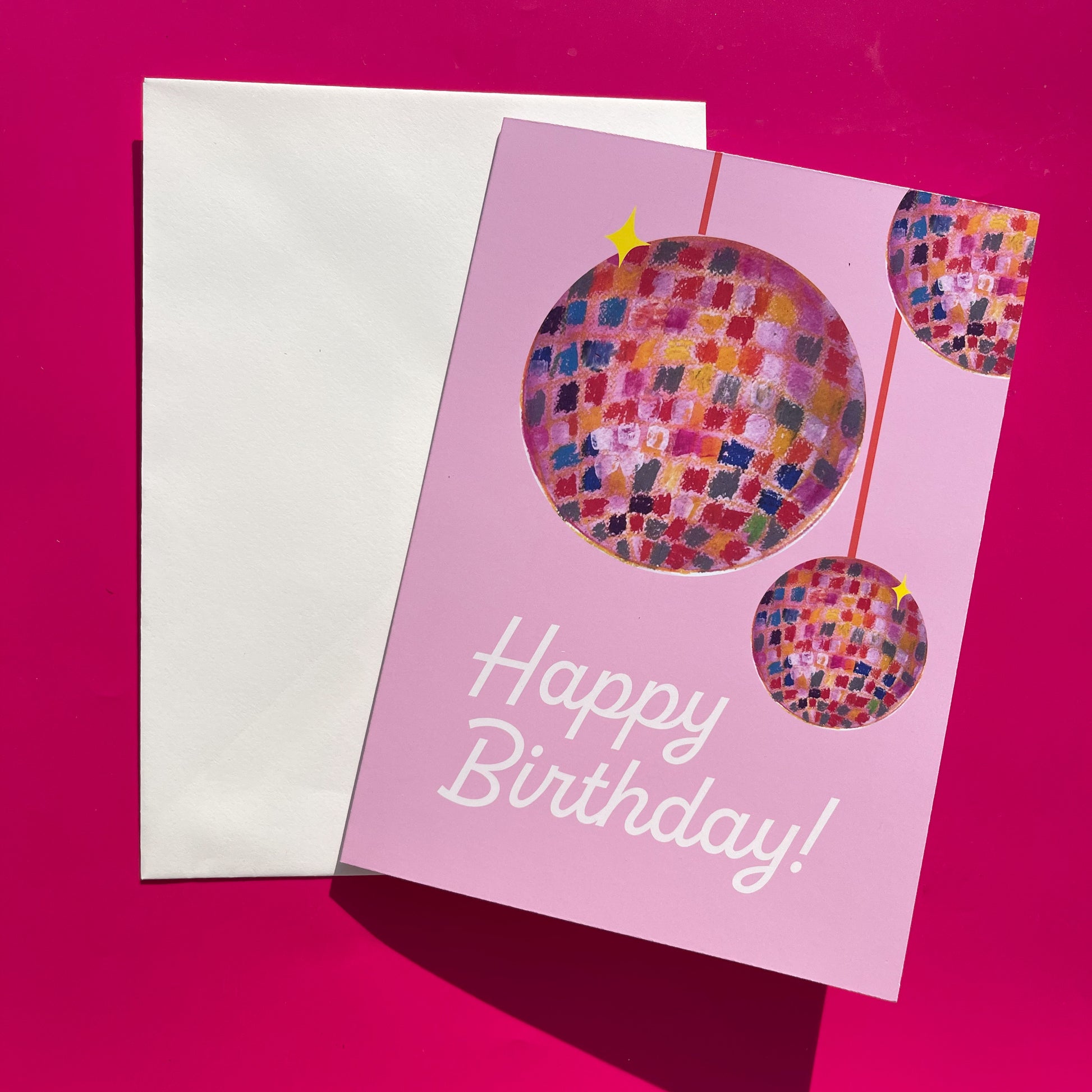 Disco Girl Birthday Card - Cuteryko