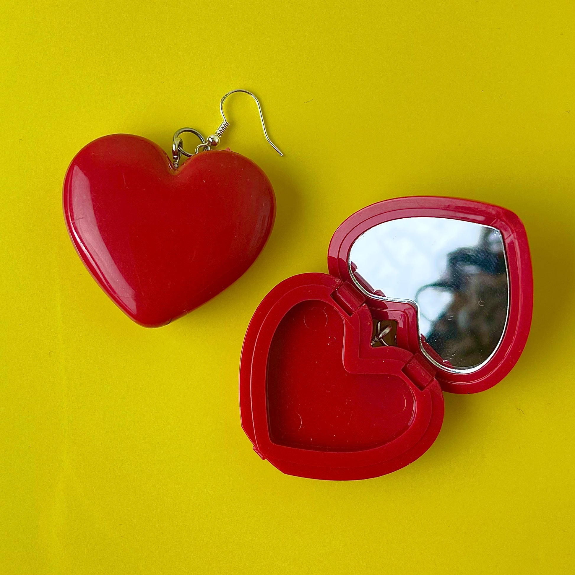 Heart Mirror Earrings - Cuteryko