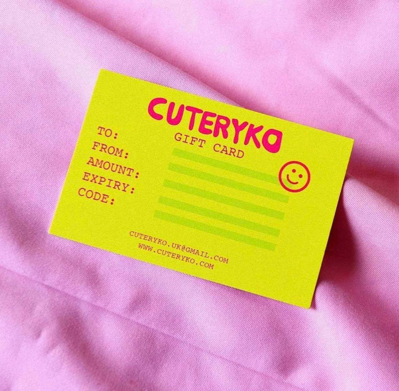 Cuteryko-Geschenkkarte