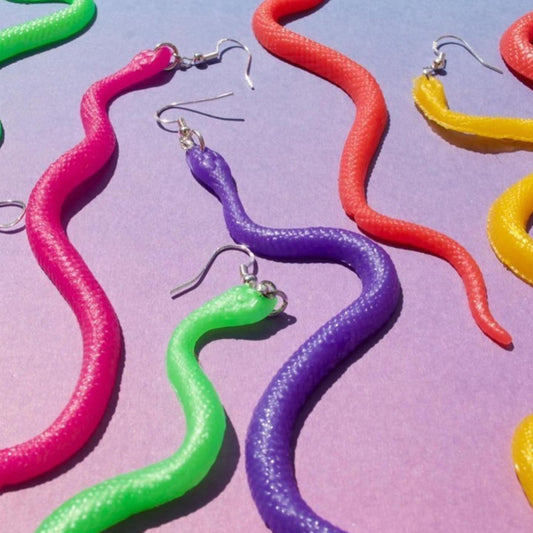 Stretchy Snake Earrings - Cuteryko