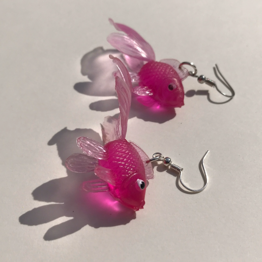 Purple Fish Earrings - Cuteryko