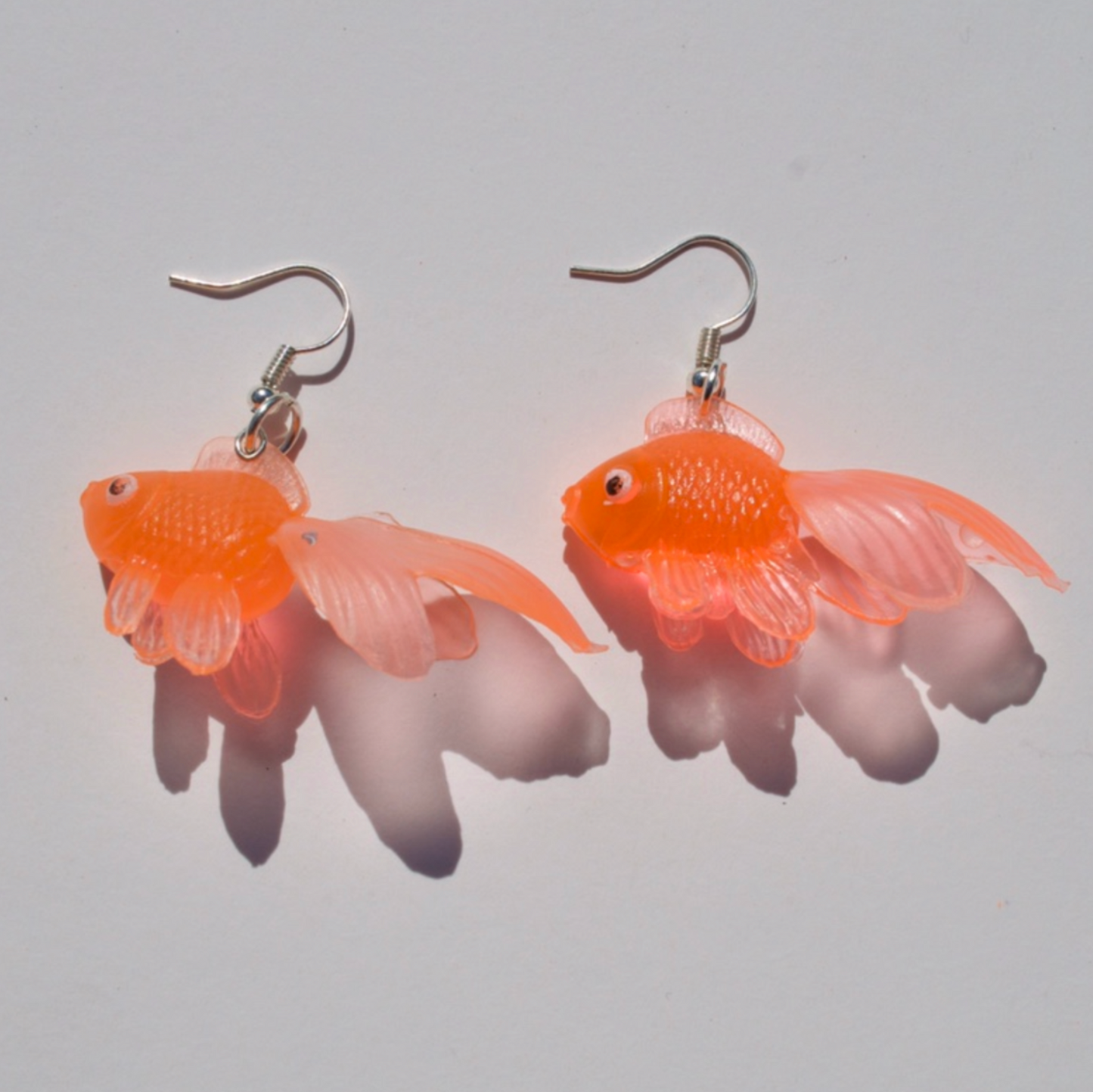 Pendientes Pez Oro Naranja