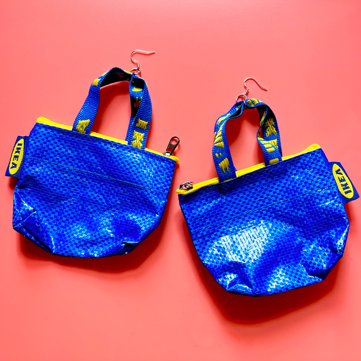 Ikea Bag Earrings Cuteryko