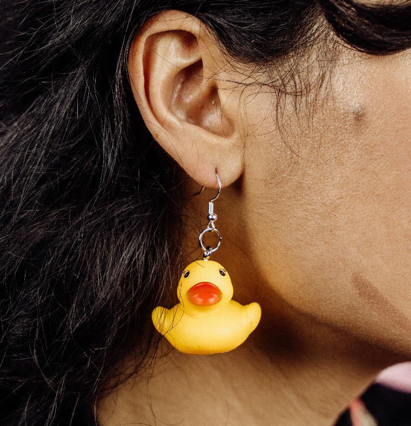 Mini Rubber Duck Earrings