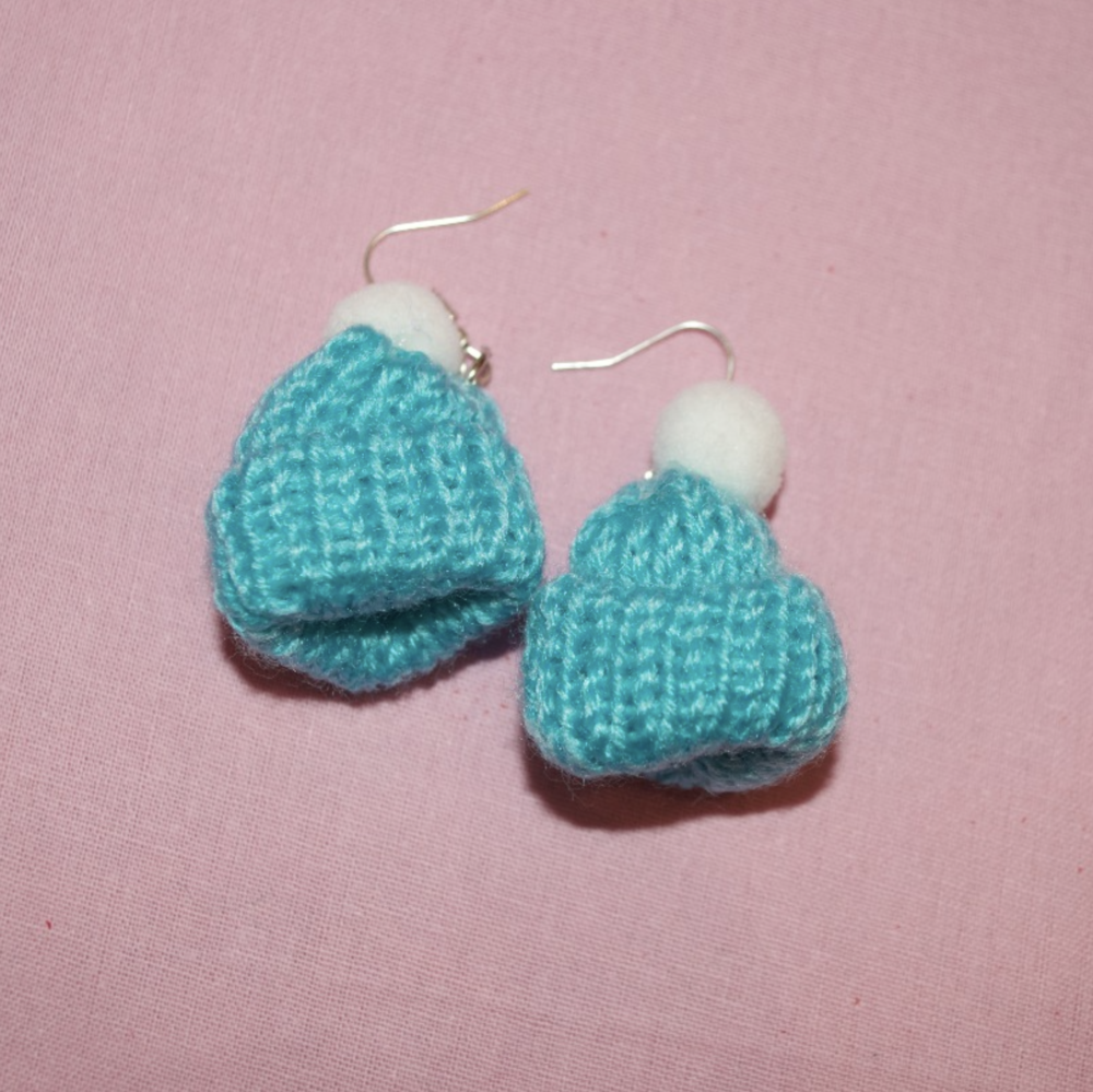 Bobble Hat Earrings - Cuteryko