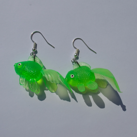 Pendientes Pez Verde