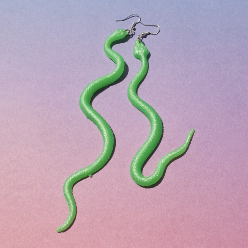 Stretchy Snake Earrings - Cuteryko