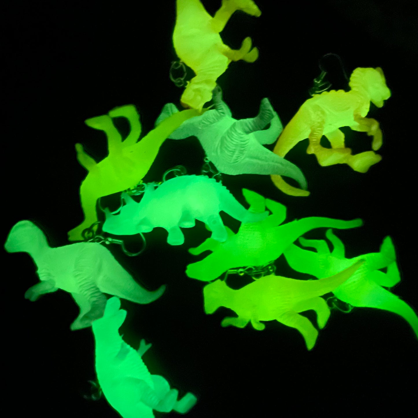 Glow in the Dark Dino Earrings