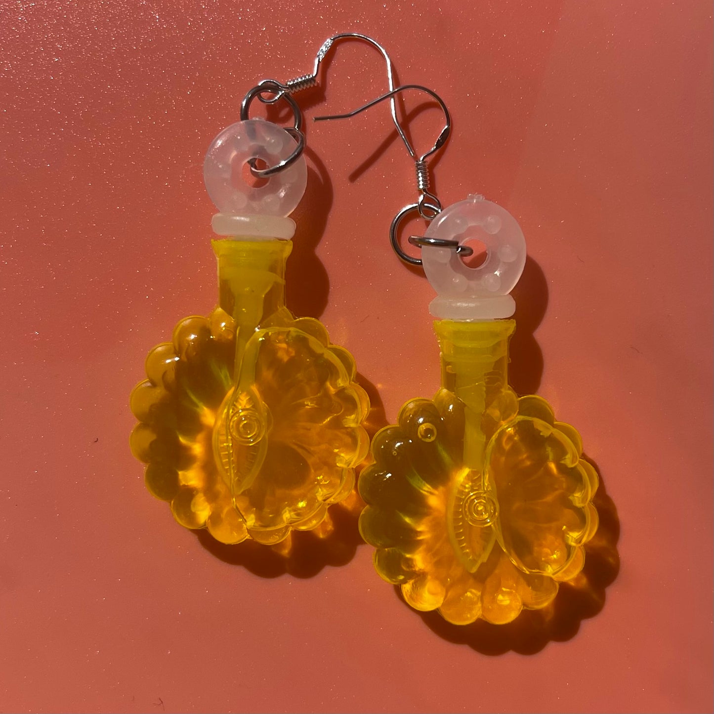 Pendientes de burbujas de flores