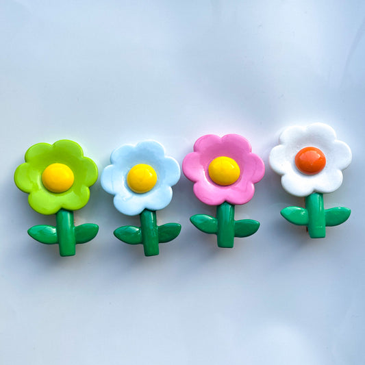 Chunky Flower Hair Clips