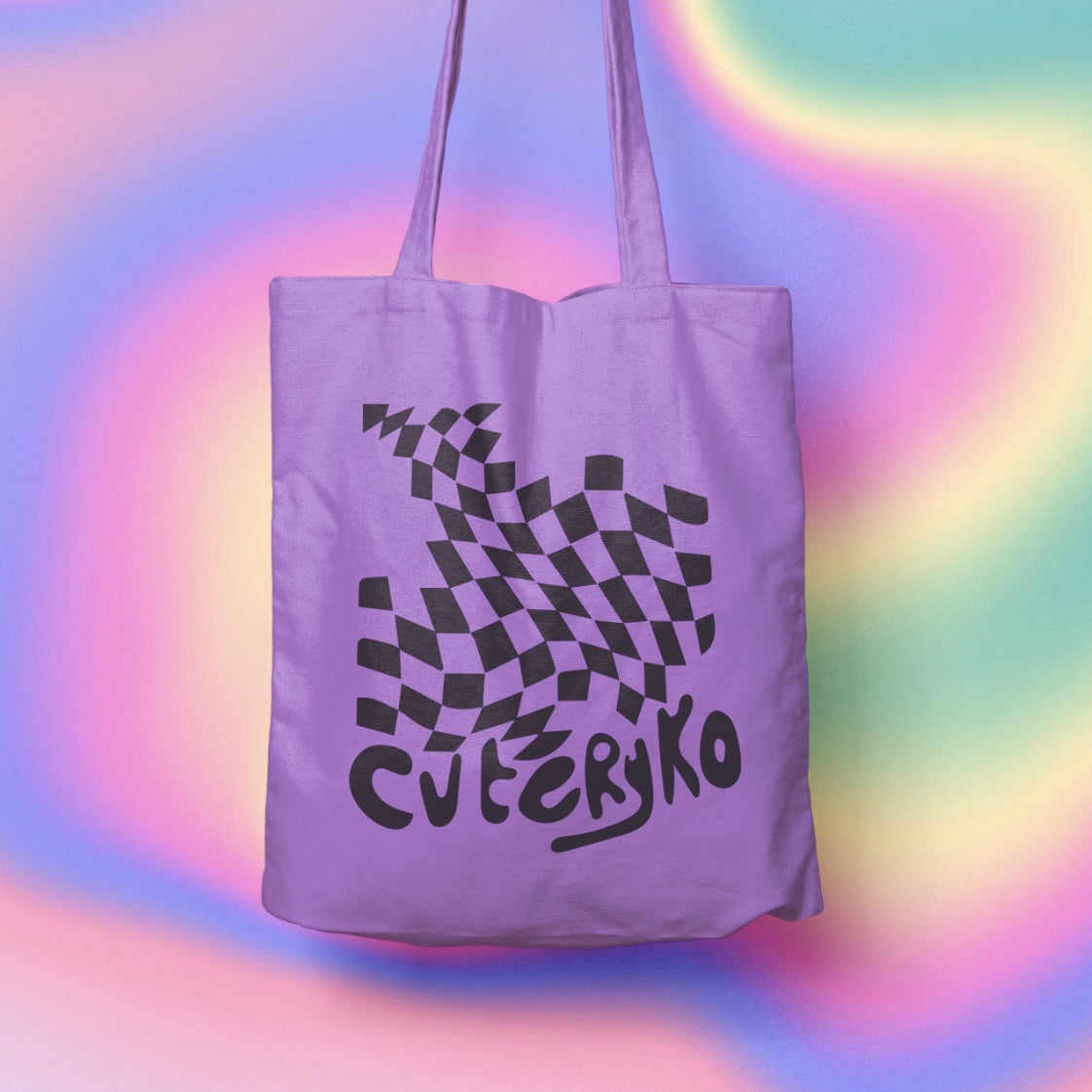 Checked Tote Bag