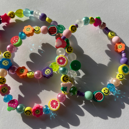 Y2K Colourful Beaded Bracelet