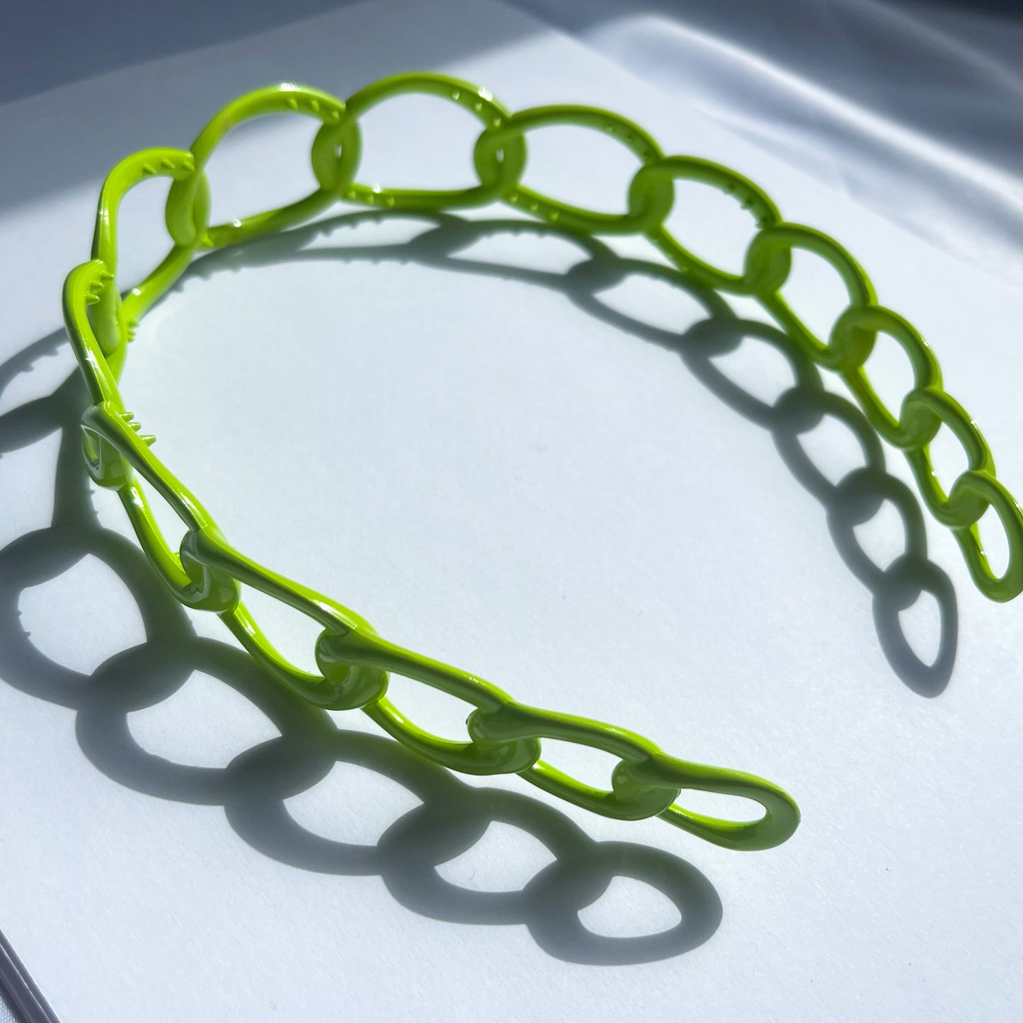 Lime Green Link Hair Band - Cuteryko