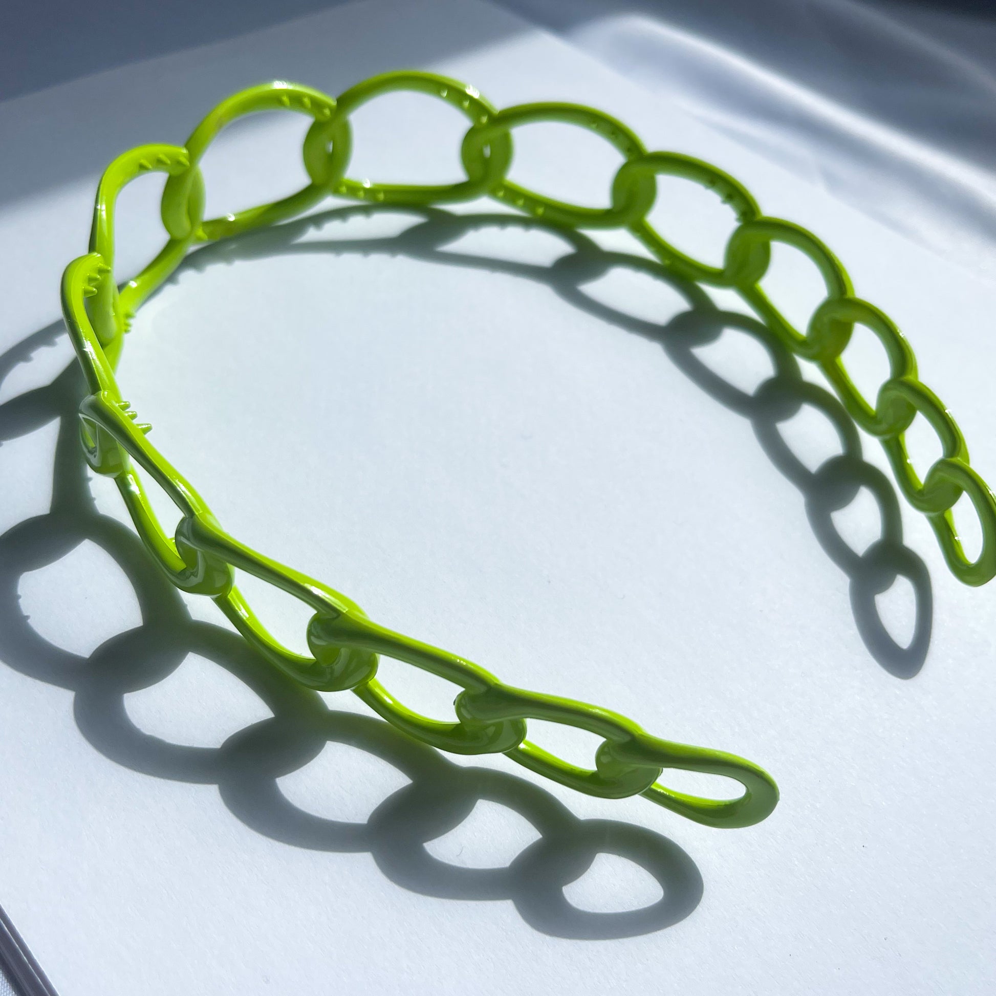 Lime Green Link Hair Band - Cuteryko