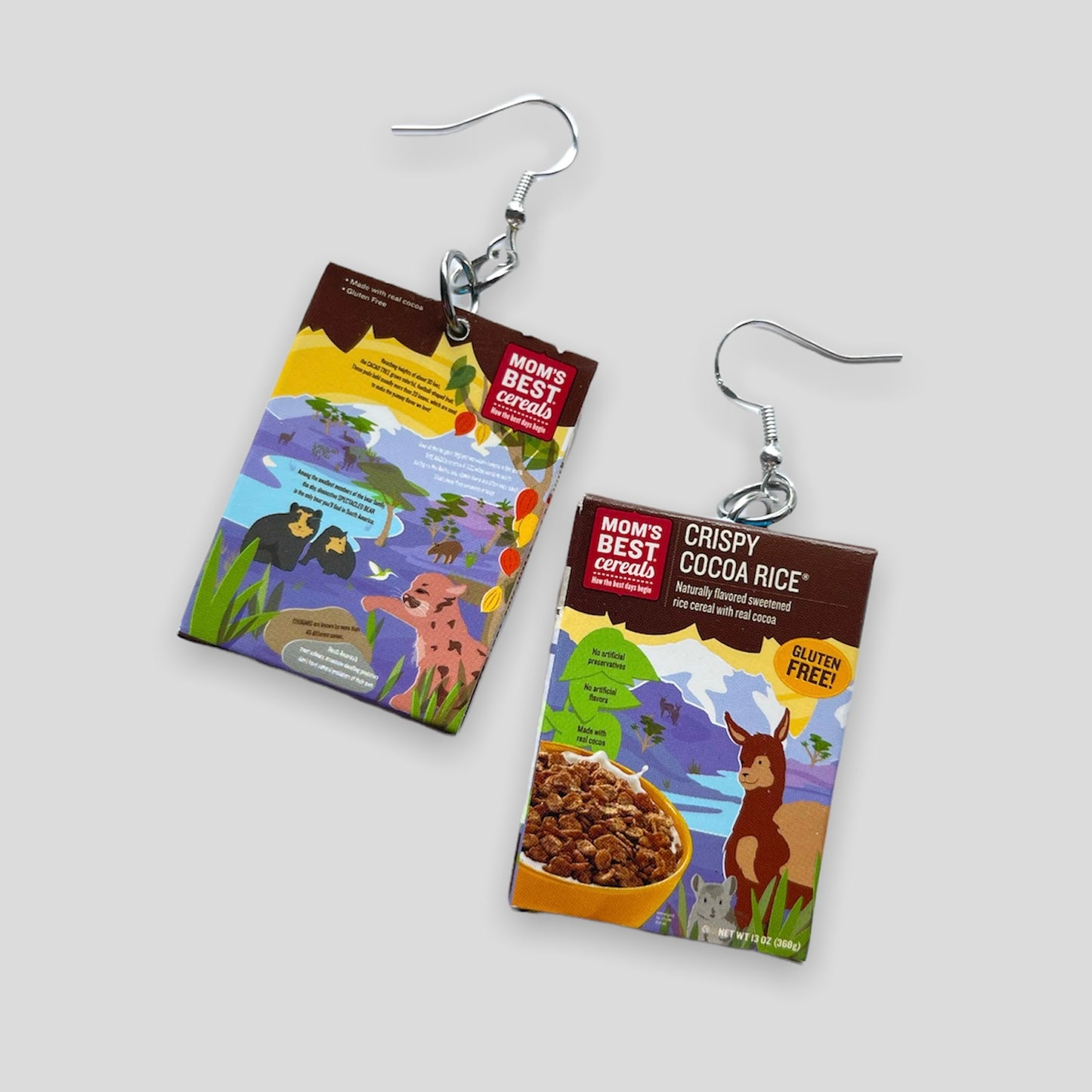 Crispy Cocoa Rice Earrings - Cuteryko